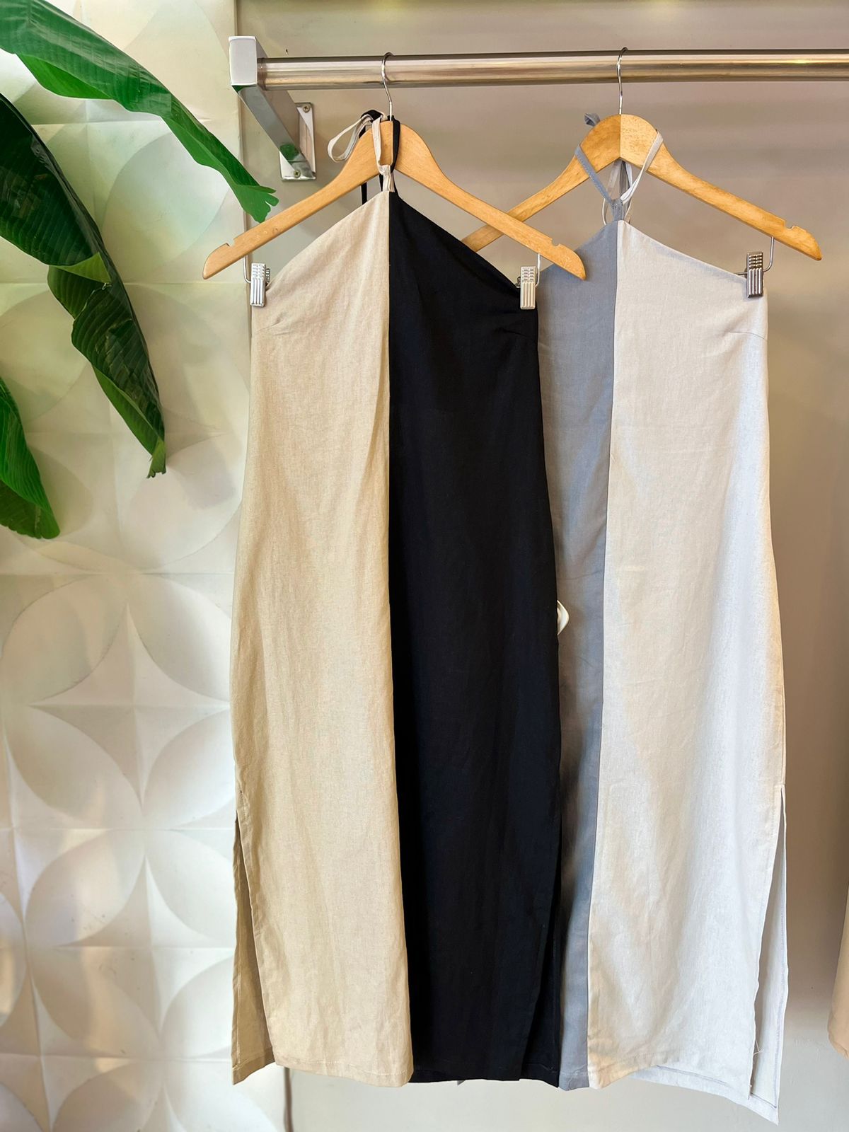 VESTIDO MIDI BICOLOR