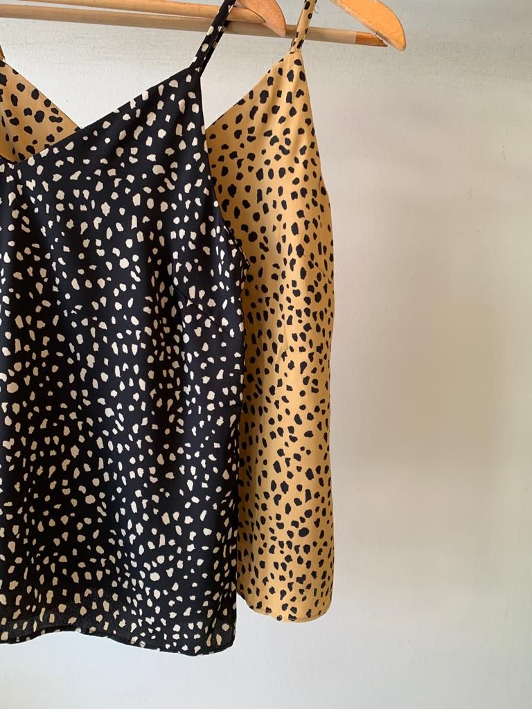 BLUSA ALCA REGATA ANIMAL PRINT
