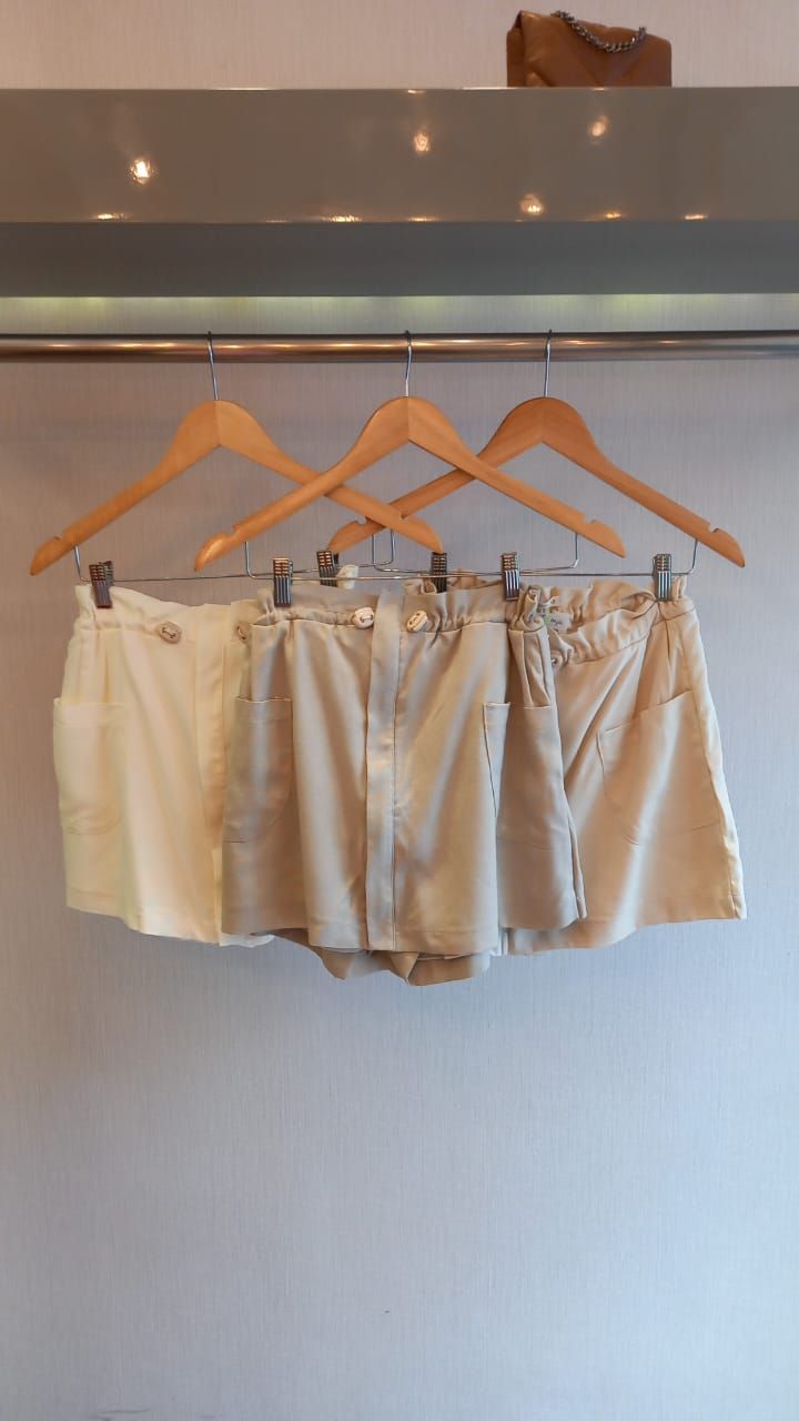 SHORT SAIA DET CINTURA ELASTICO